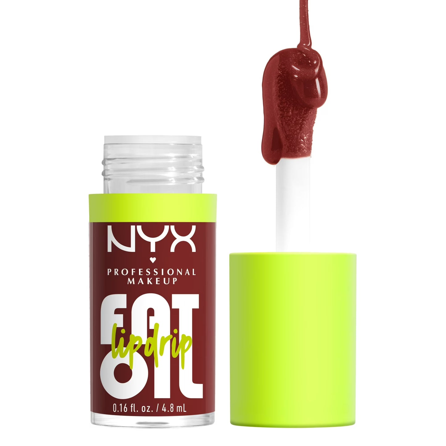 NYX Professional Makeup Fat Oil Lip Drip Hydrating Lip Gloss with Oil Blend, Inside Scoop, 0.16 fl oz
