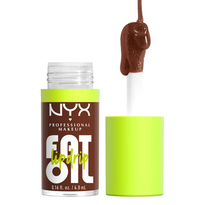NYX Professional Makeup Fat Oil Lip Drip Hydrating Lip Gloss with Oil Blend, Livin the Cream, 0.16 fl oz