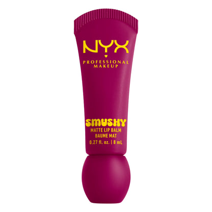 NYX Professional Makeup Smushy Matte Lip Balm, Silly Sippin', Deep Purple, 0.27 fl oz