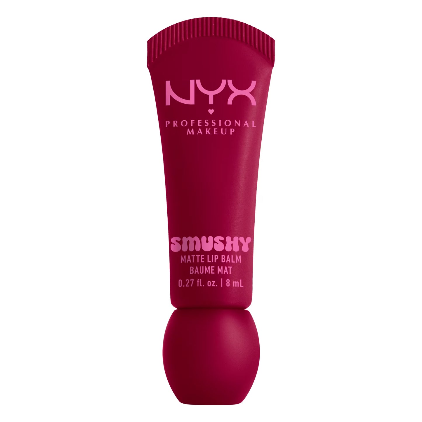 NYX Professional Makeup Smushy Matte Lip Balm, Squeeze N' Sizzle, Cherry Red, 0.27 fl oz