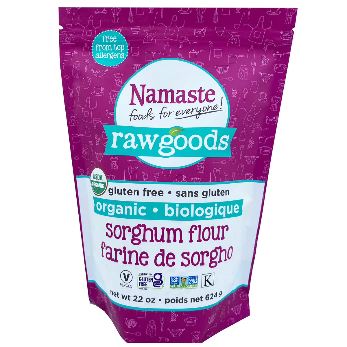 Namaste Foods, Gluten Free, Organic, Sorghum Flour, 22oz Bag