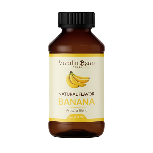 Natural Banana Extract for Baking and Flavoring - 4 OZ - Natural Flavors for Baked Goods, Desserts, & Cooking