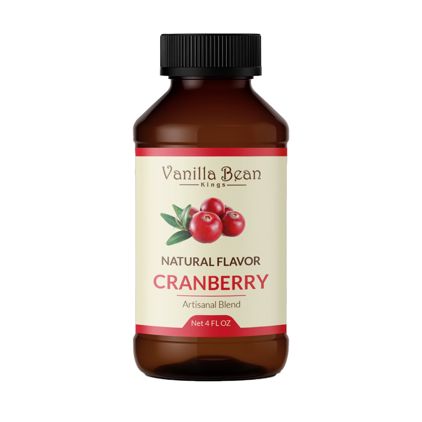 Natural Cranberry Extract for Baking and Flavoring - 4 OZ - Natural Flavors for Baked Goods, Desserts, & Cooking