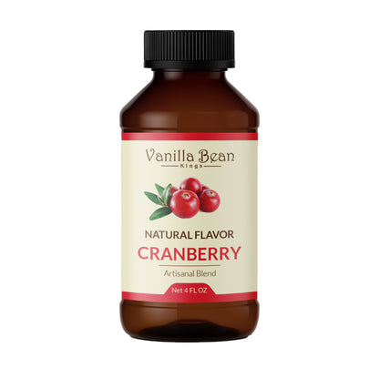Natural Cranberry Extract for Baking and Flavoring - 4 OZ - Natural Flavors for Baked Goods, Desserts, & Cooking