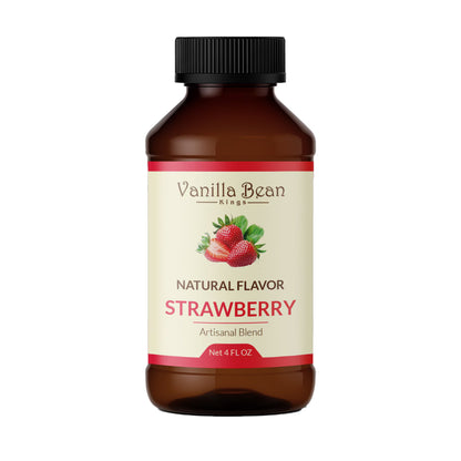 Natural Strawberry Extract for Baking and Flavoring - 4 OZ - Natural Flavors for Baked Goods, Desserts, & Cooking