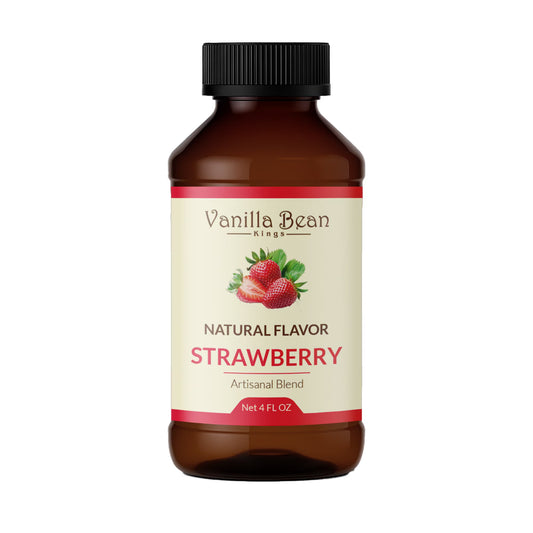 Natural Strawberry Extract for Baking and Flavoring - 4 OZ - Natural Flavors for Baked Goods, Desserts, & Cooking