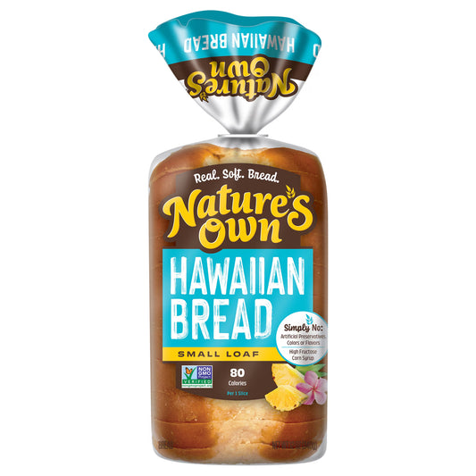 Nature's Own Hawaiian, Non-GMO Small Loaf Bread, Sandwich Bread, 12 oz Loaf