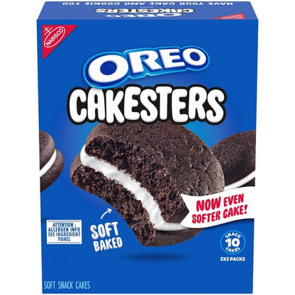 (3 pack) OREO Cakesters Soft Snack Cakes, 5 - 2.02 oz Snack Packs