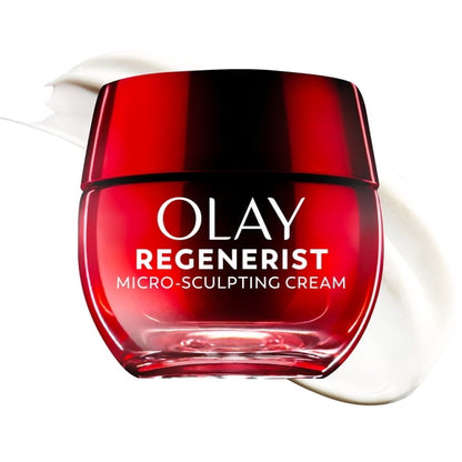 (2 pack) Olay Face Moisturizer, Regenerist Micro-Sculpting Anti-Aging Cream, Niacinamide, 1.7 oz