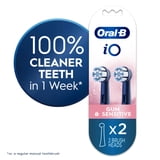 Oral‑B Toothbrush Heads, iO Gentle Care Electric Toothbrush Replacement Heads, Black, 2 Count