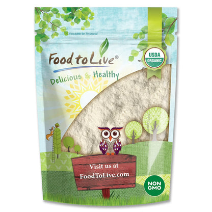 Organic Cassava Flour, 8 Pounds — Non-GMO, Vegan, Kosher — by Food to Live
