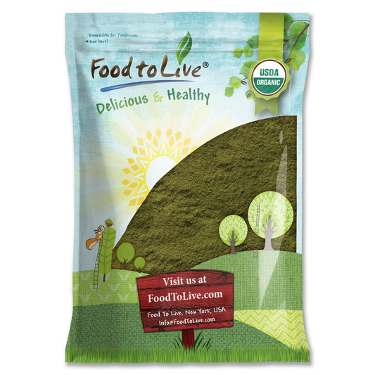 Organic Spinach Powder, 8 Pounds – Non-GMO, Kosher, Vegan, Pure – by Food to Live