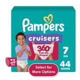 Pampers Cruisers 360 Baby Diapers Size 7, 44 Count (Select for More Options)