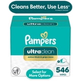 Pampers Ultra Clean Baby Wipes, 7-Pack 546 Wipes (Select for More Options)