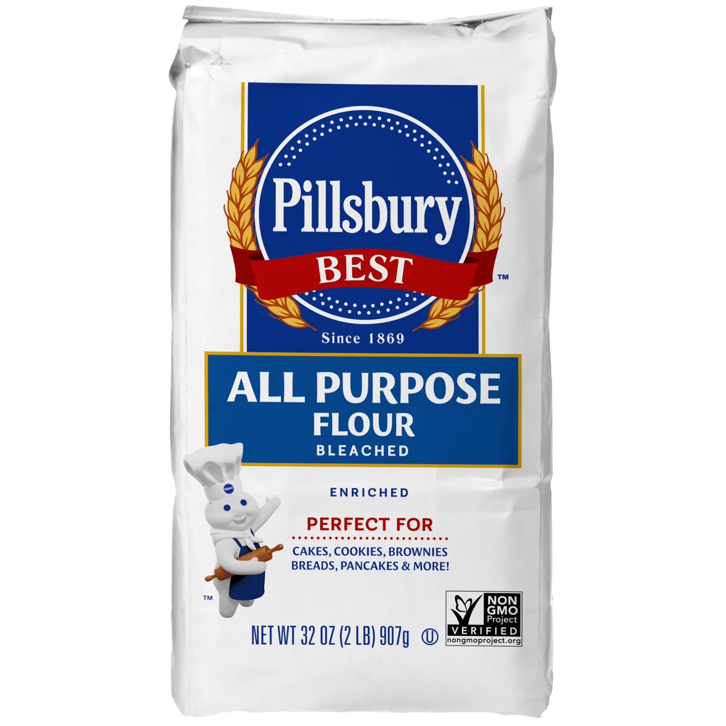 Pillsbury All Purpose Flour, 2 Lb Bag