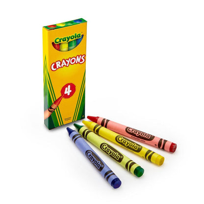 12 Boxes Crayola 4-ct. Crayon Party Favor Pack Colors
