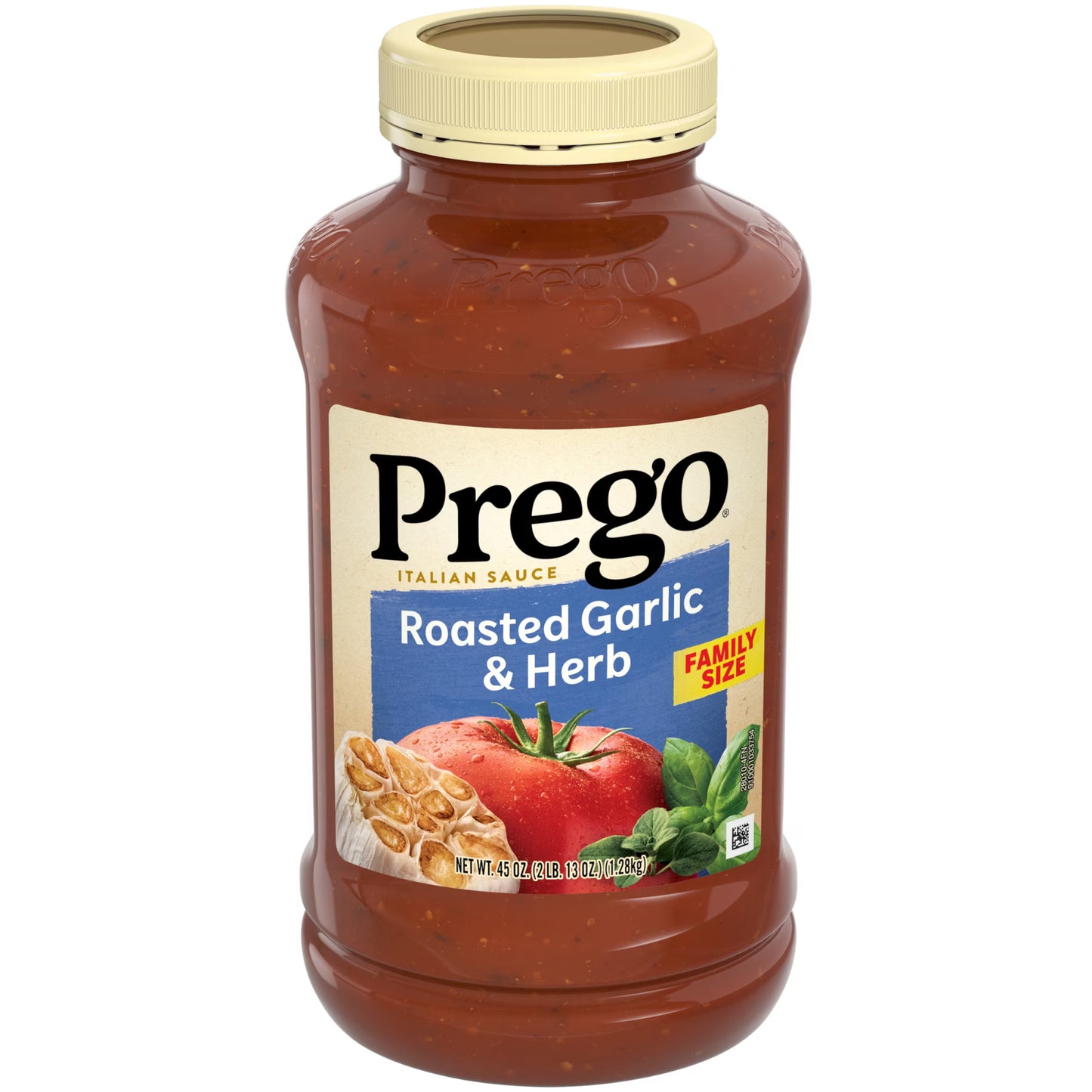 Prego Roasted Garlic and Herb Pasta Sauce, 45 oz Jar