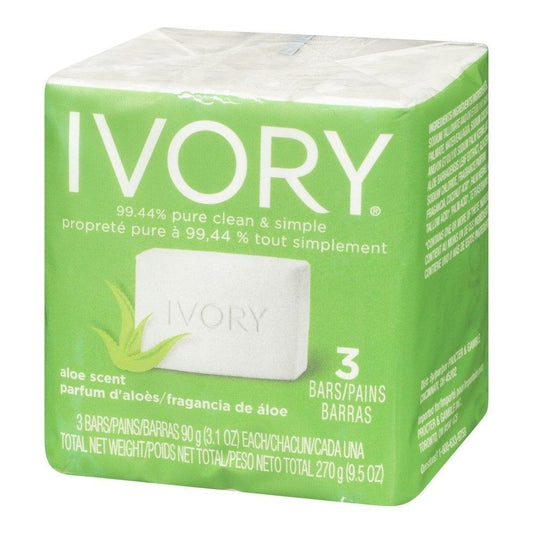 Simply Ivory Aloe Bath Bar by Ivory, 3 Count