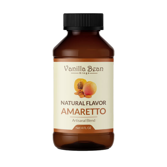Pure Amaretto Extract for Baking and Flavoring - 4 OZ - Natural Flavors for Baked Goods, Desserts, & Cooking