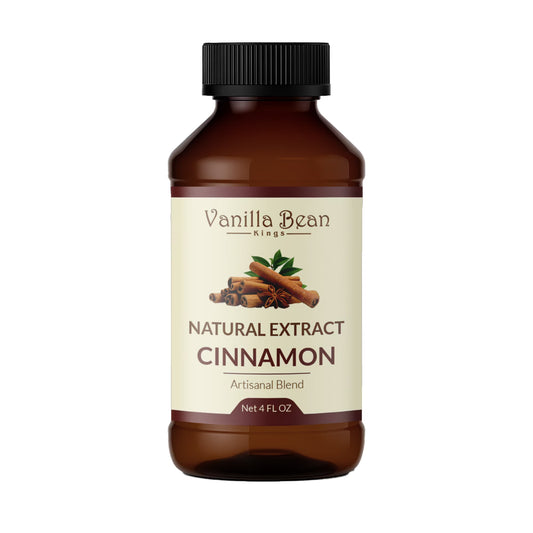 Pure Cinnamon Extract for Baking and Flavoring - 4 OZ - Natural Flavors for Baked Goods, Desserts, & Cooking