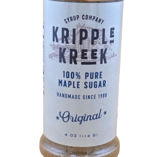 Pure Maple Sugar, 4 oz, Kripple Kreek Small Batch Wisconsin Maple Sugar, 100% Natural Granulated Maple Syrup Sweetener