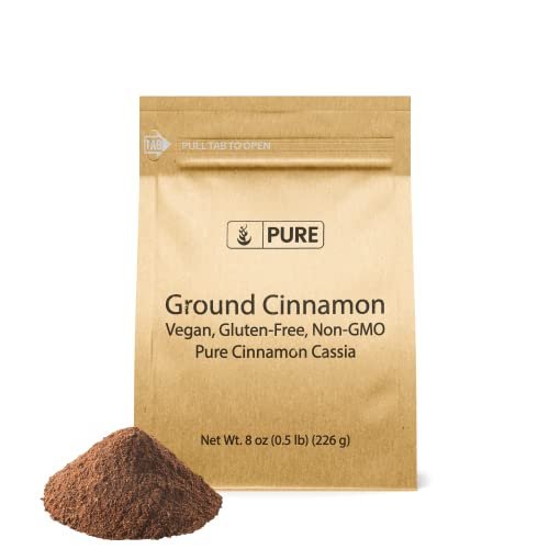 Pure Original Ingredients Ground Cinnamon 8 oz Pure Cinnamon Cassia, Baking & More, Strong & Flavorful