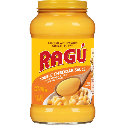 RAGU Double Cheddar Cheese Sauce, 16 oz, For Pasta Sauce and More