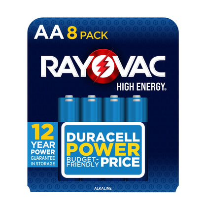 Rayovac High Energy (8 Pack), Double A Batteries
