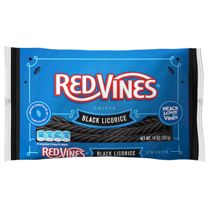Red Vines Twists Black Licorice Candy, 14oz