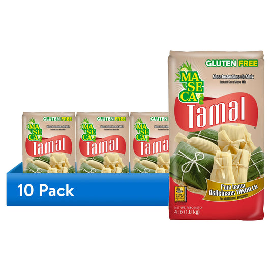 (10 pack) MASECA Tamal Instant Corn Masa Flour, 4 Lb Bag