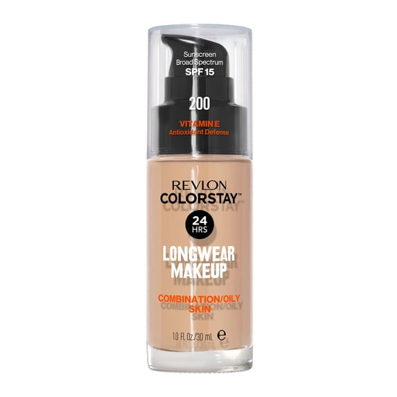 Revlon ColorStay Liquid Foundation Makeup, Matte Finish, Combination/Oily Skin, SPF 15, 135 Vanilla, 1 fl oz