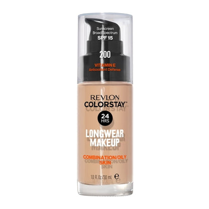 Revlon ColorStay Liquid Foundation Makeup, Matte Finish, Combination/Oily Skin, SPF 15, 135 Vanilla, 1 fl oz