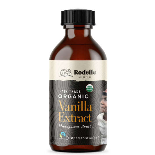 Rodelle Organic Fairtrade Madagascar Bourbon Vanilla Extract, 2oz