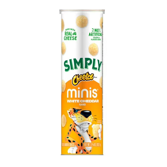 Simply Cheetos Mini White Cheddar snacks, 3.625 oz