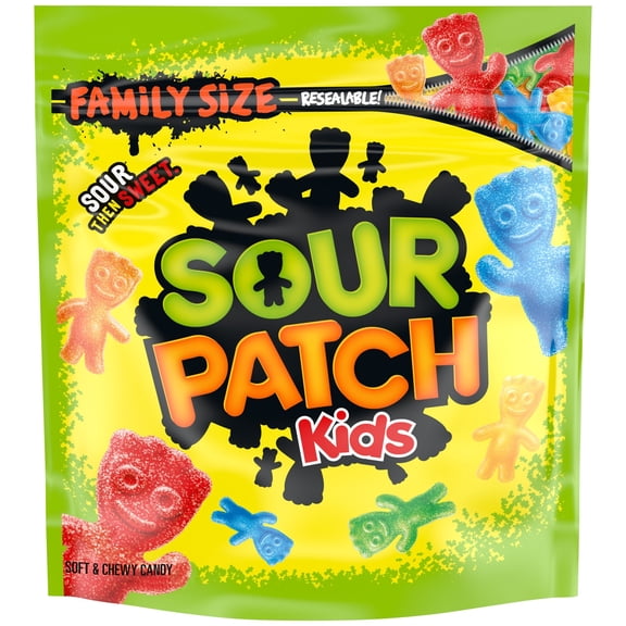 (6 pack) SOUR PATCH KIDS Soft & Chewy Gummy Candy, Family Size, Bulk Candy, 1.8 lb