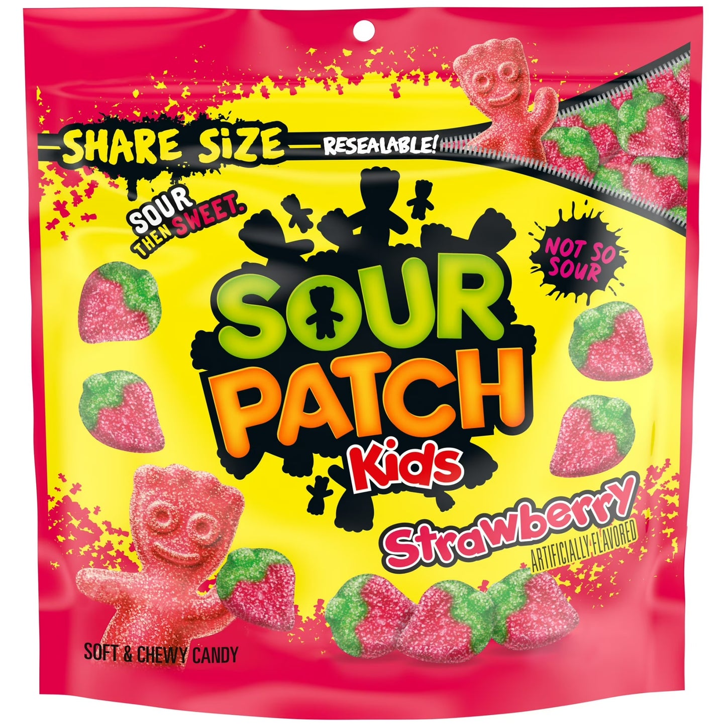 SOUR PATCH KIDS Strawberry Soft & Chewy Gummy Candy, Share Size, 12 oz