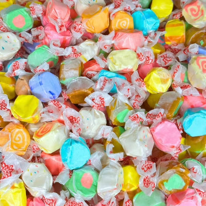 Saltwater Taffy Candy – 12 Fruity Flavors– 1 LB–60+Wrapped Pieces