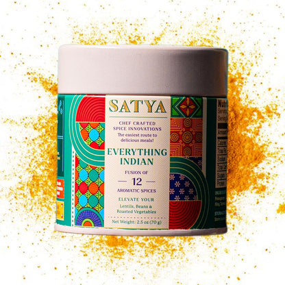 Satya Blends, Everything Indian Masala 2.5oz - Tangy, Spicy Flavor Spice Blend, Multipurpose Seasoning Mix for Vegetables, Paneer