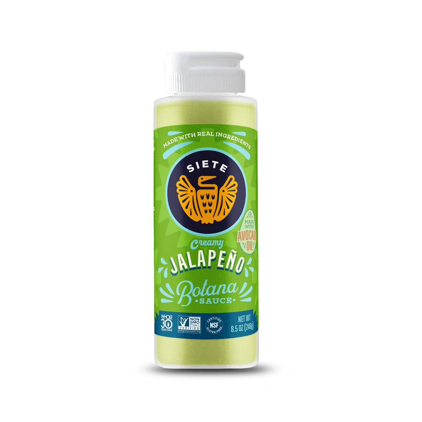 Siete Family Foods, Creamy Jalapeno Botana Sauce, 8.5 oz
