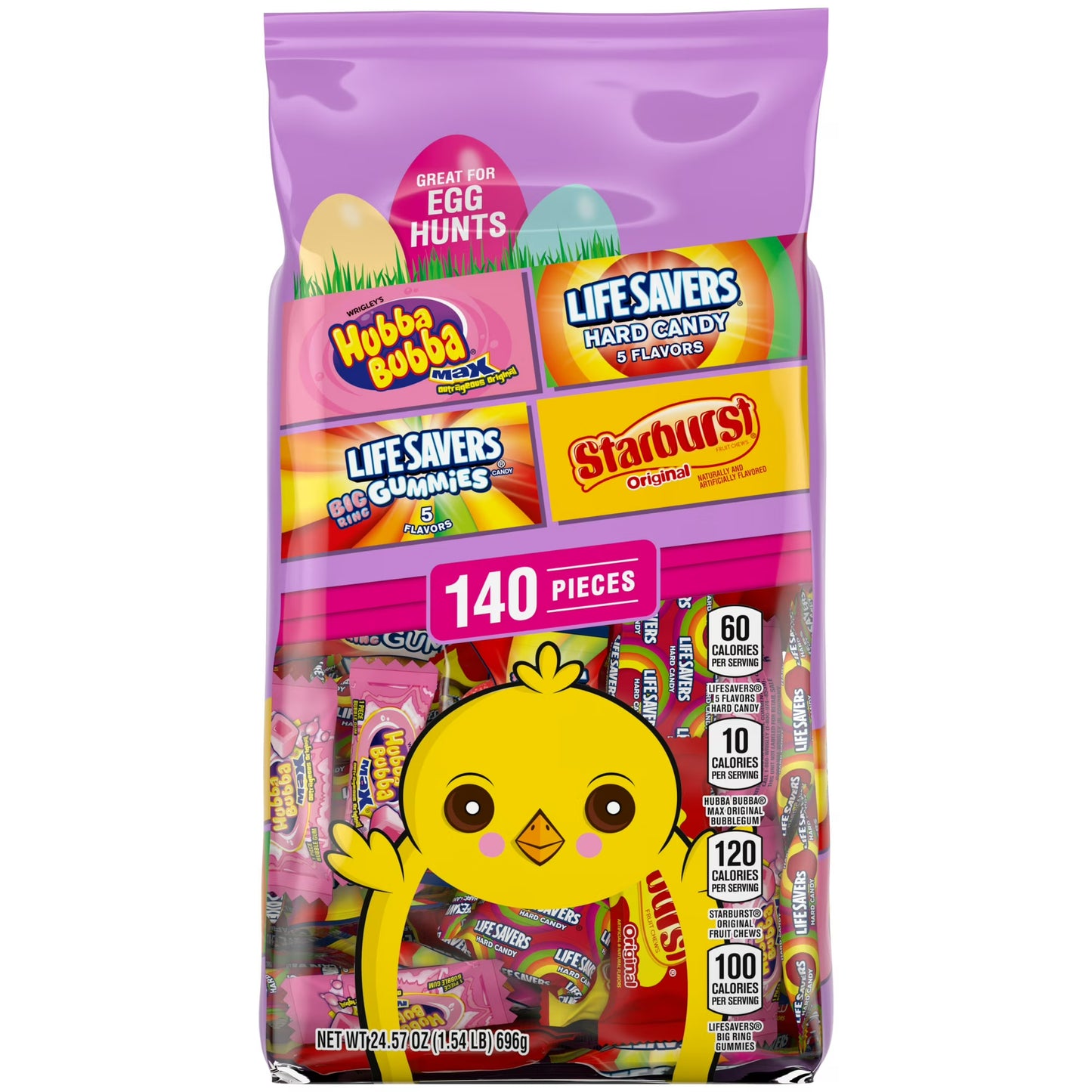 Skittles, Starburst, Life Savers & Hubba Bubba Easter Basket Skittles, Starburst, Life Savers & Hubba Bubba Easter Basket Stuffers - 140 Ct BagStuffers - 140 Ct Bag