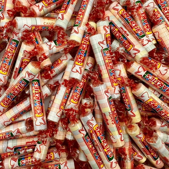 Smarties Candy Original Flavor - 2 Pounds Bulk Bag (Approximately 120 Count) - Individually Wrapped - Classic Smarties Candy Rolls - for Parties, Movie Theaters, Kids