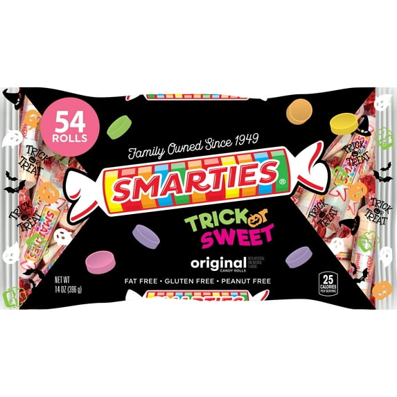 Smarties Original Candy Rolls Regular Size, 14 oz Peanut Free