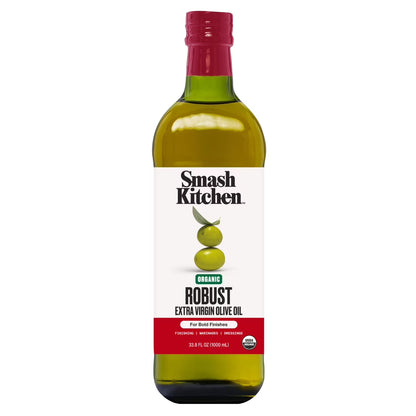 Smash Kitchen Organic Robust Extra Virgin Olive Oil, 33.8 fl oz