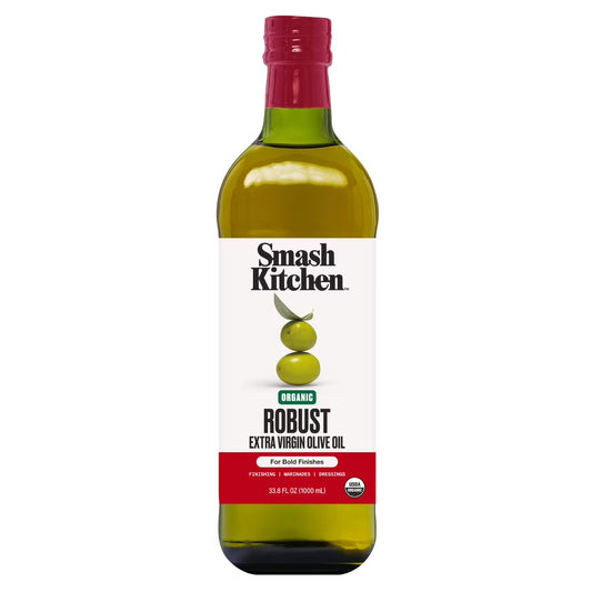 Smash Kitchen Organic Robust Extra Virgin Olive Oil, 33.8 fl oz
