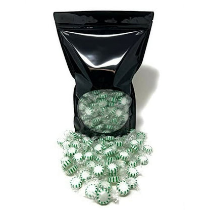 Spearmint Starlights Hard Candy Mint - Bulk Bag Individually Wrapped - 3 lb (48 oz)