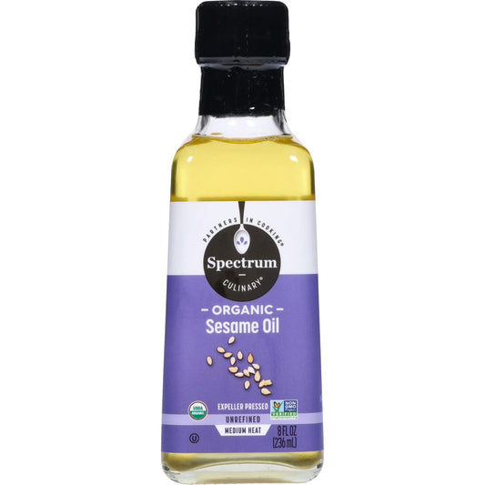 Spectrum Naturals Organic Unrefined Sesame Oil, 8 fl oz