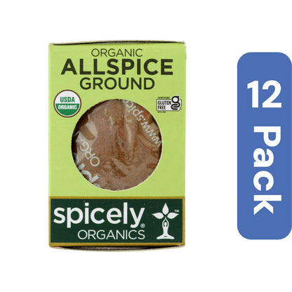 Spicely Organics Ground Allspice Spice Box 0.45 oz (Pack Of 12)