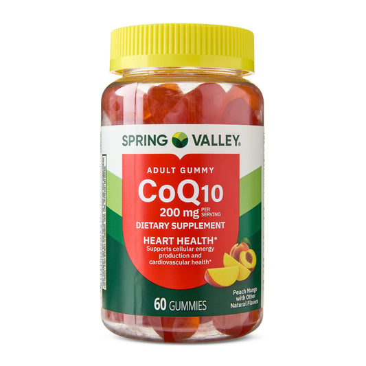 (3 pack) Spring Valley CoQ10 Adult Gummies, 200 mg, 60 Count