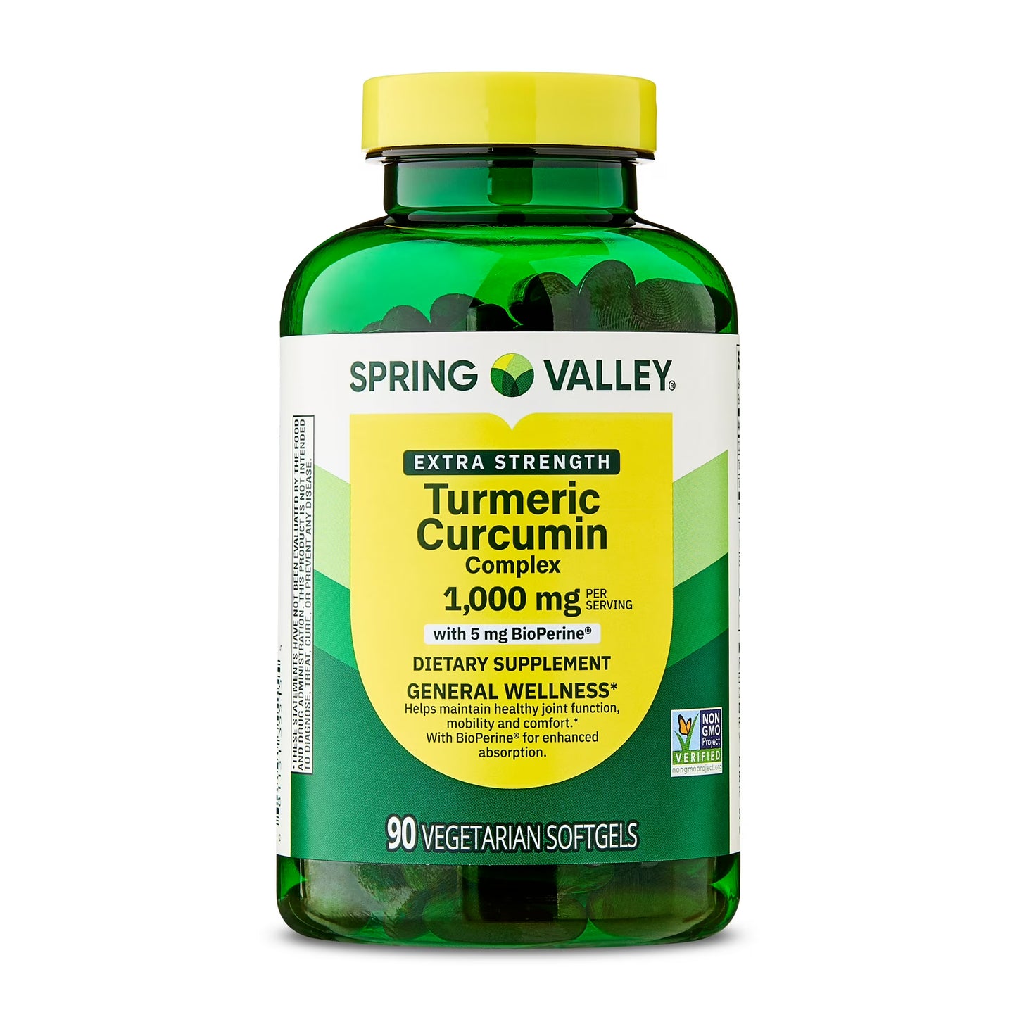 (3 pack) Spring Valley Extra Strength Turmeric Curcumin Complex Softgels Dietary Supplement, 1,000 mg, 90 Ct