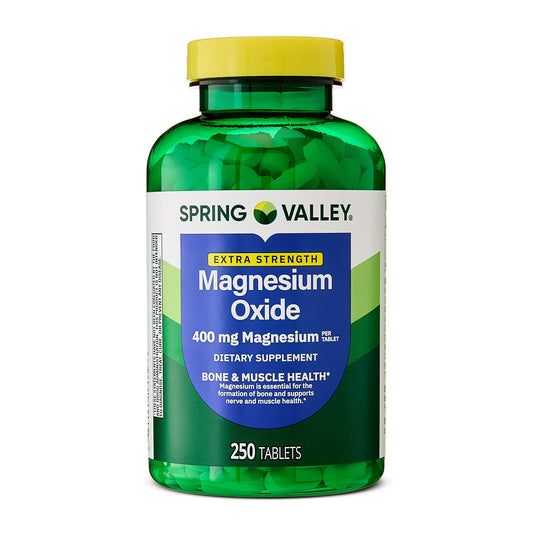 (2 pack) Spring Valley Magnesium Dietary Supplement Tablets for Bone and Muscle Health, 400 mg, 250 Count